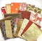 Fall Fabric Scrap Bundle; Designer Samples; Upholstery, Silk, Cotton fabric fodder for Crafts, Sewing, Scrapbooking product 3